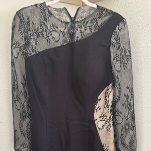 Elegant Black Lace Dress